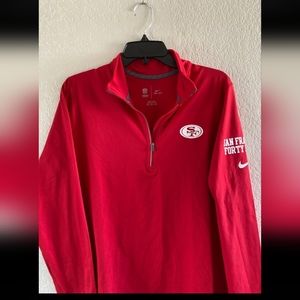Nike Turtle Neck 1/4 Zip women’s top NFL San Francisco 49ers